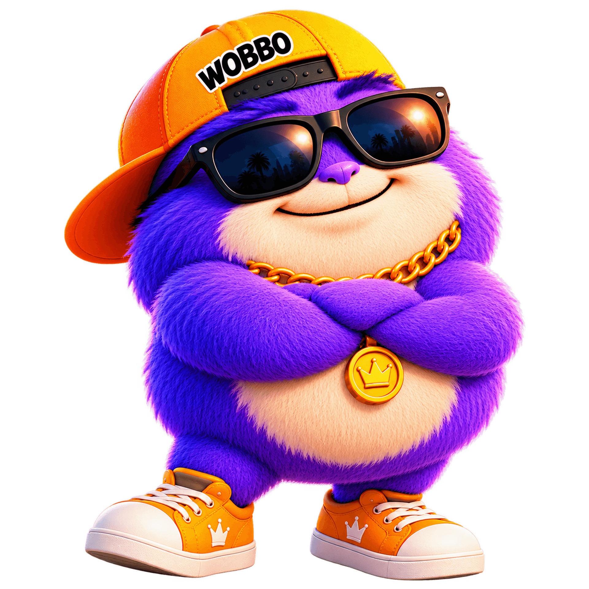 WOBBO Cool / Sunglasses transparent mascot