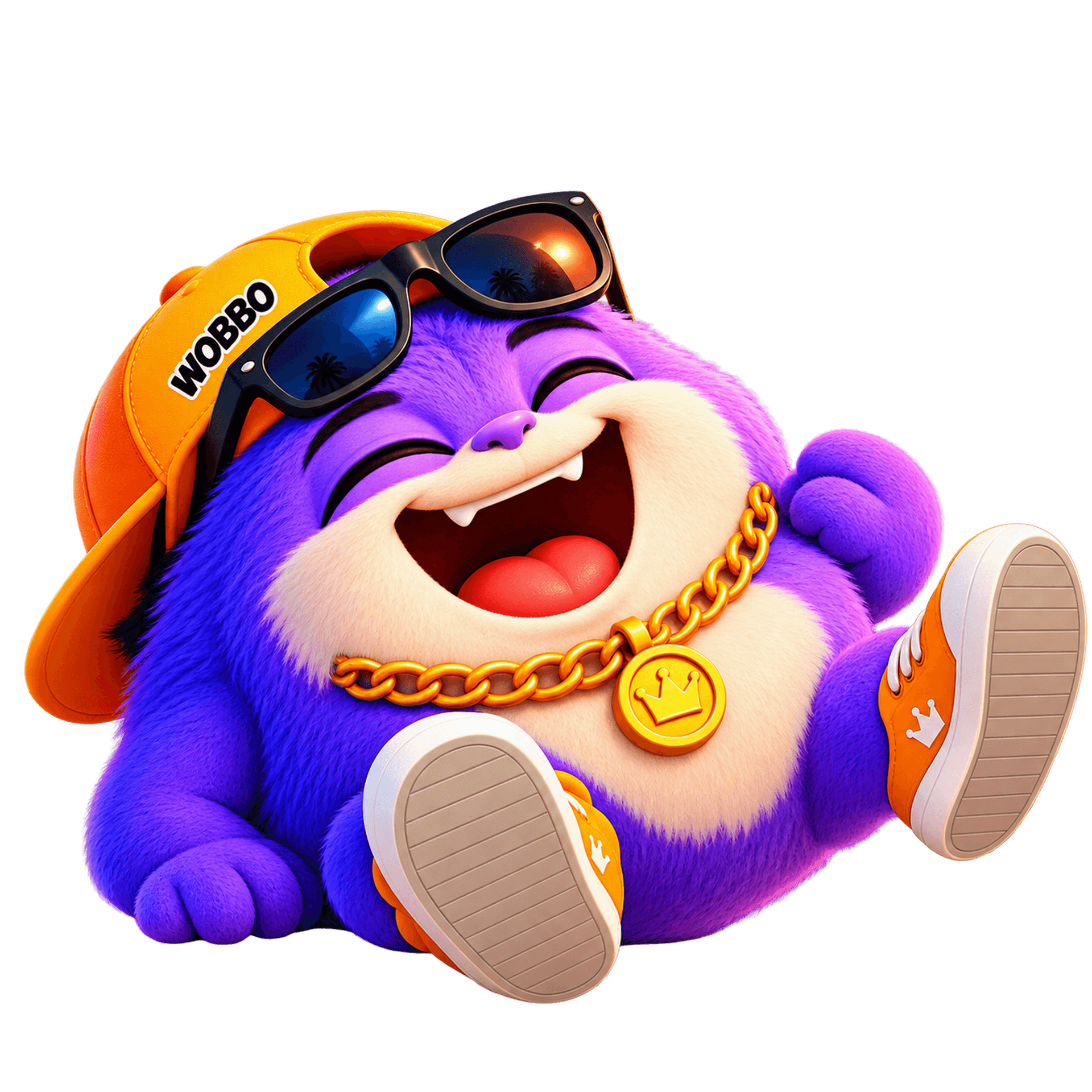 WOBBO HA HA / Laughing transparent mascot