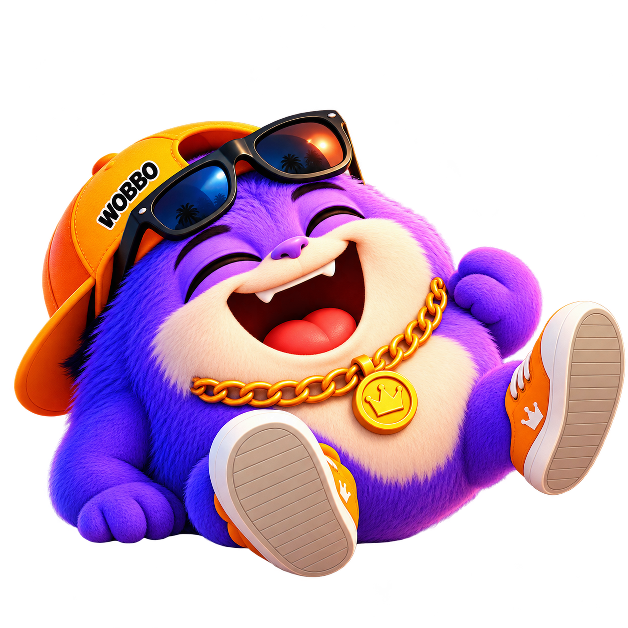 WOBBO HA HA / Laughing transparent mascot